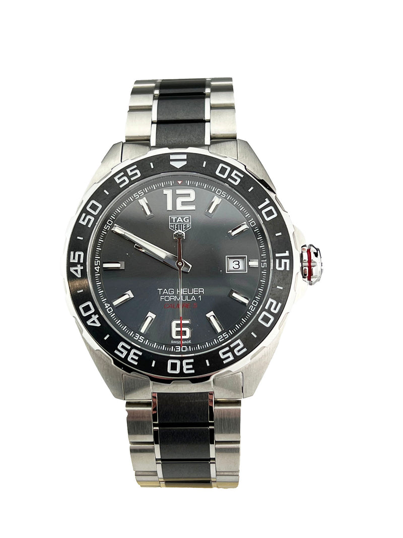Mens Tag Heuer Formula 1 WAZ2011 Calibre 5 43mm Automatic Watch NEW